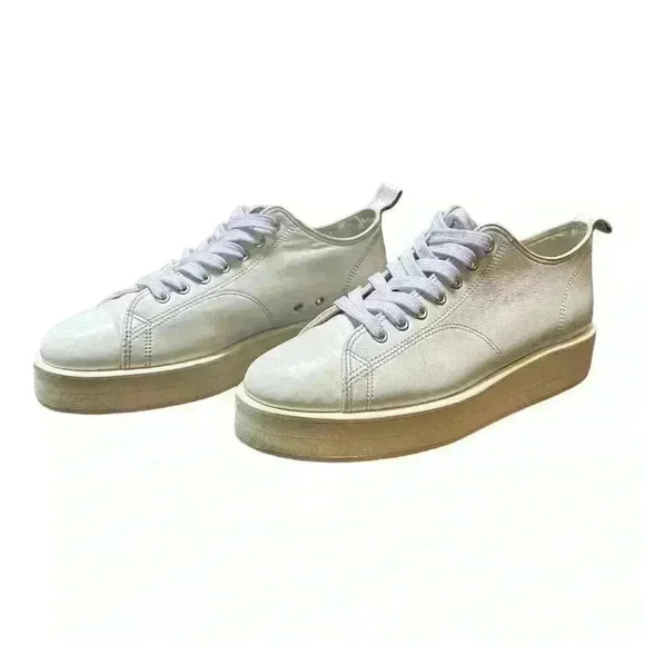 Comme Des Garçon - White Leather Sneaker - Made  in Japan - Picture 3 of 8